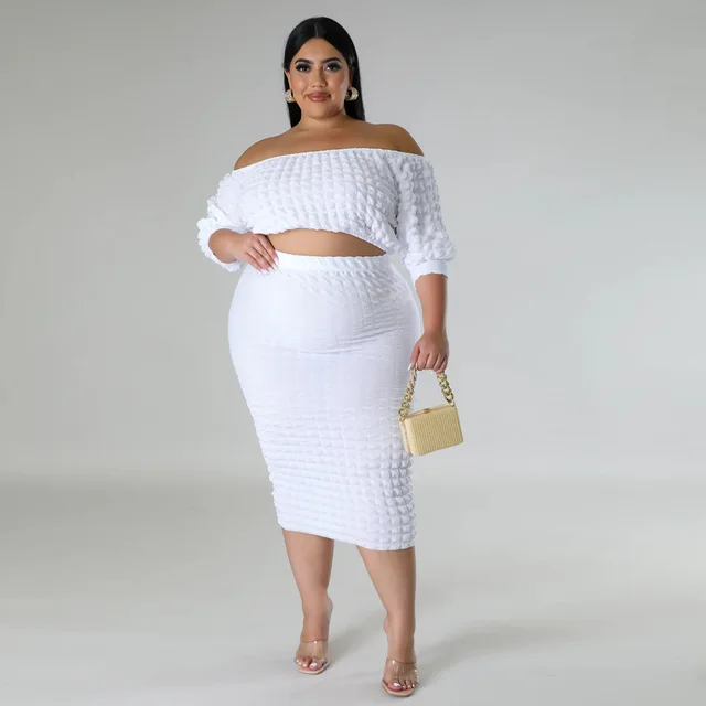 All white casual outfits for plus size ladies best sale